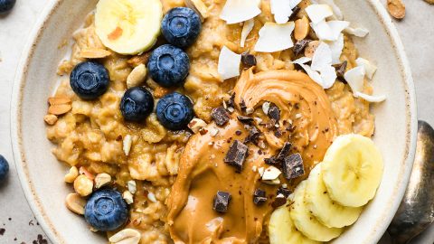 Peanut Butter Oatmeal - JoyFoodSunshine