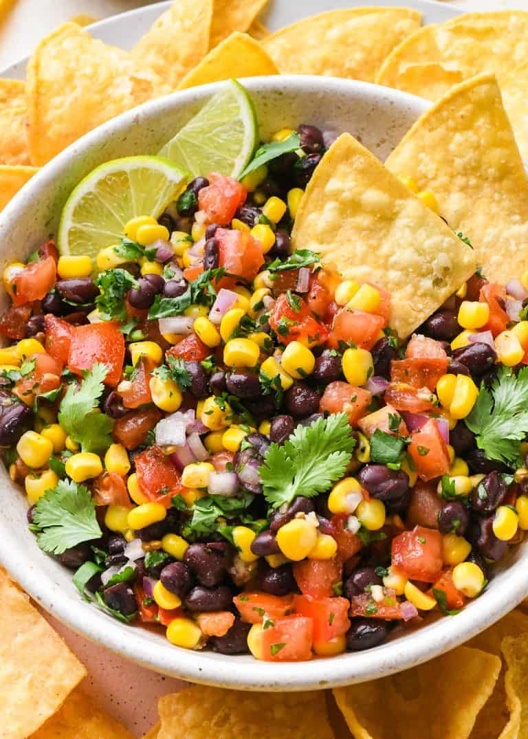 Black Bean & Corn Salsa - JoyFoodSunshine