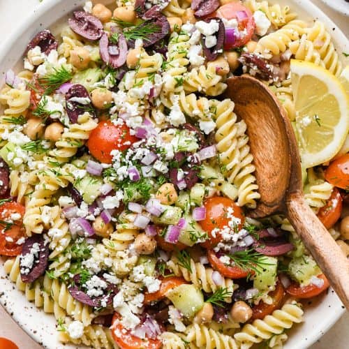 Greek Pasta Salad - JoyFoodSunshine