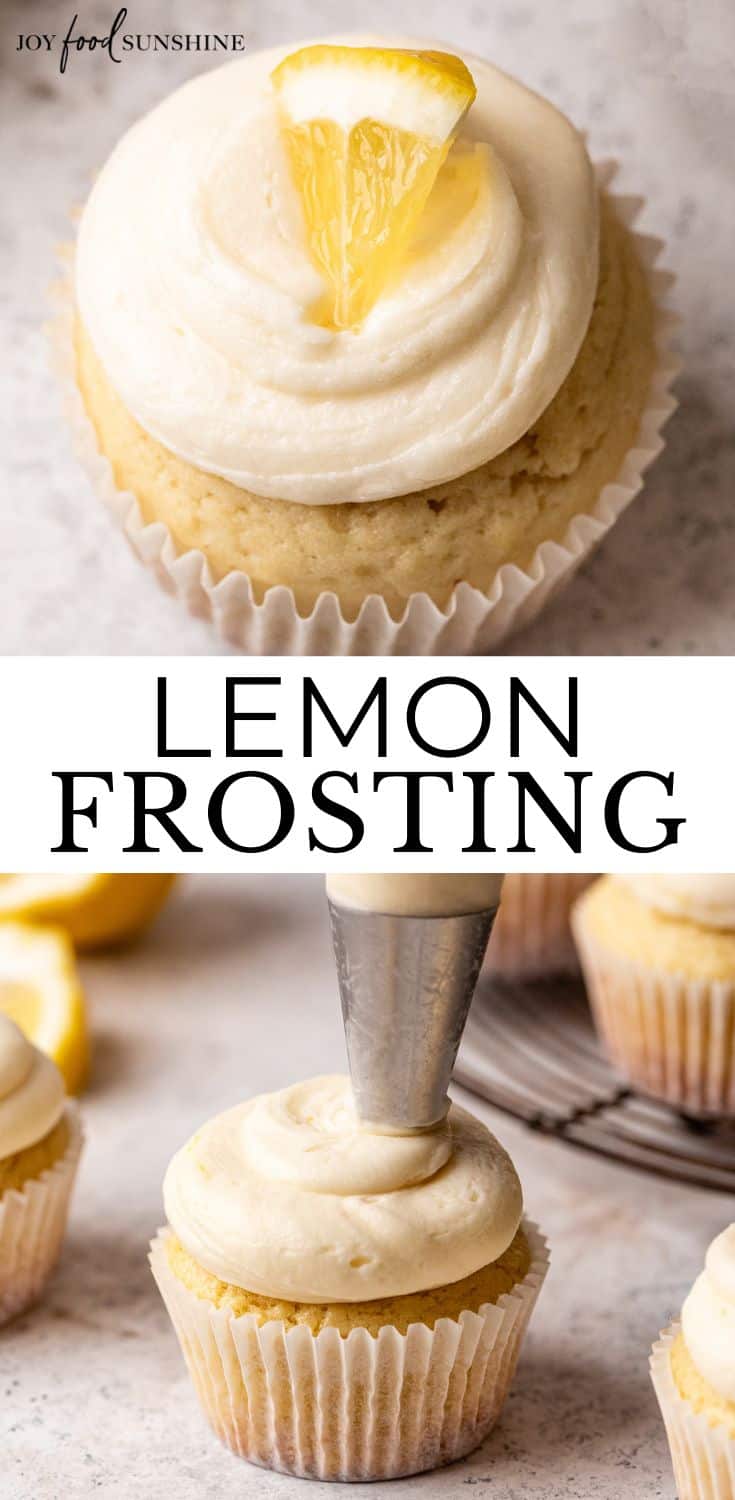 Lemon Buttercream Frosting - JoyFoodSunshine