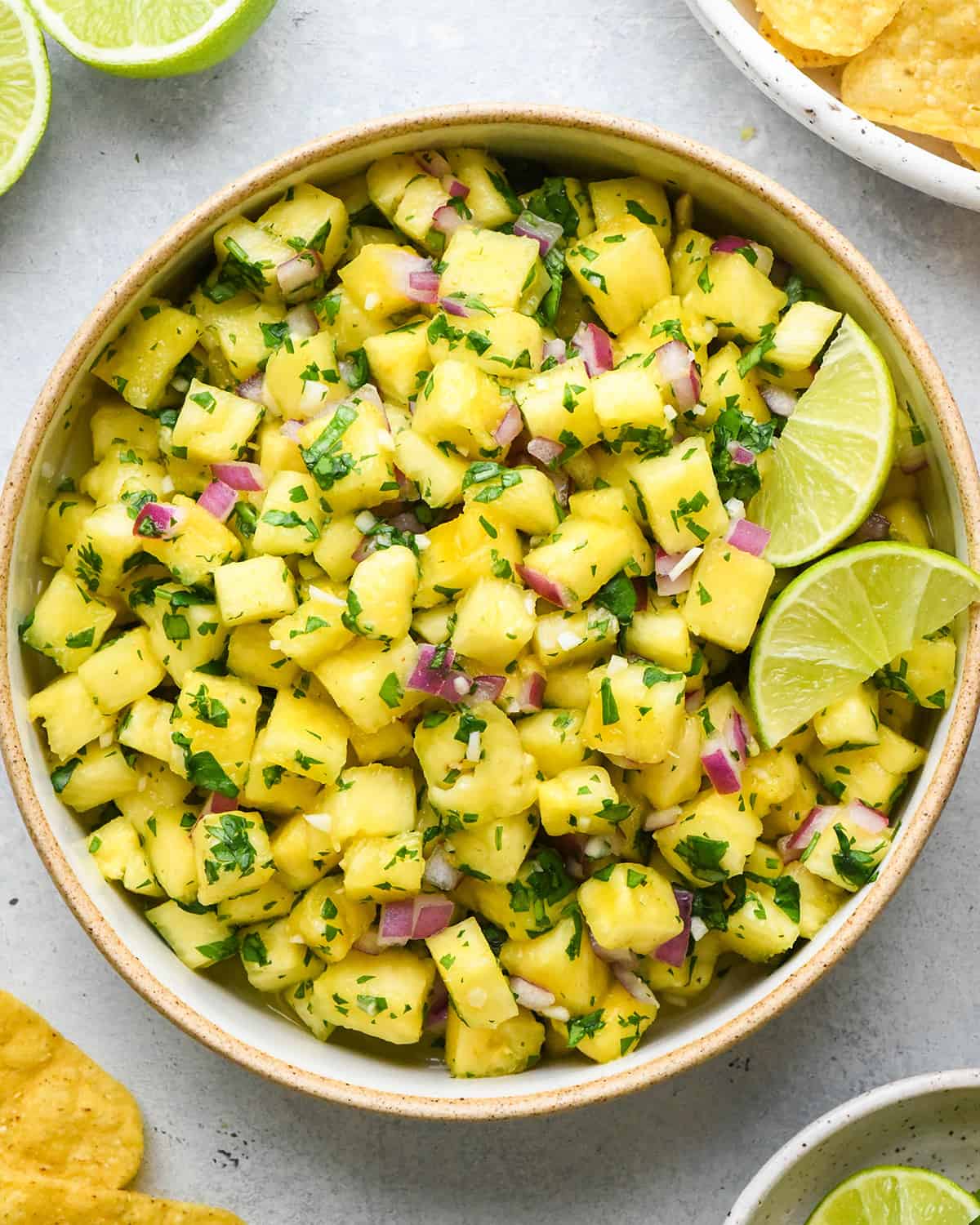 Pineapple Salsa in a bowl
