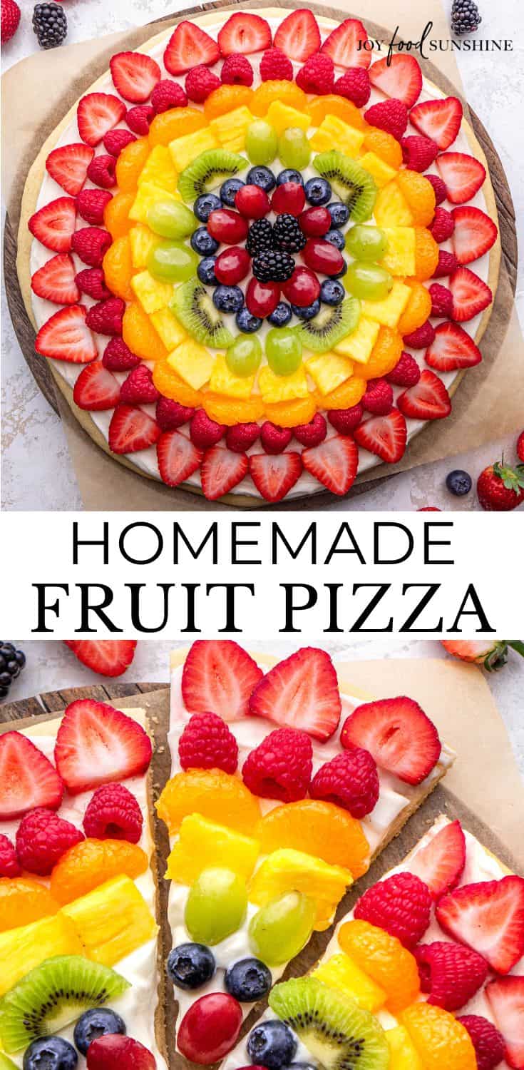 Fruit Pizza - JoyFoodSunshine