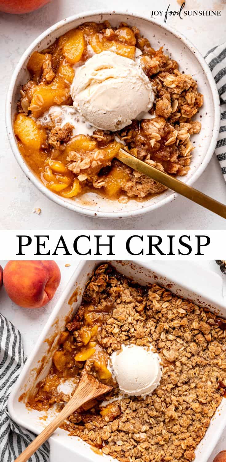 Peach Crisp - JoyFoodSunshine