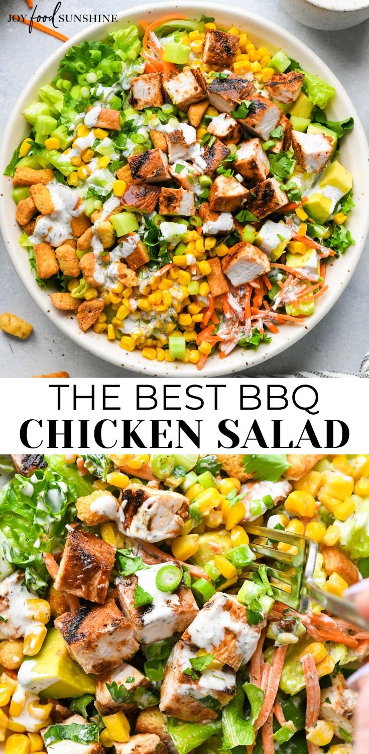 BBQ Chicken Salad - JoyFoodSunshine