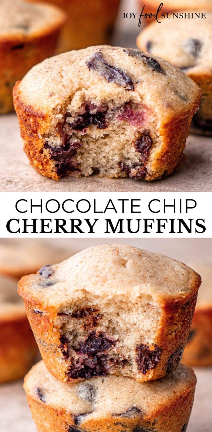 Cherry Muffins - JoyFoodSunshine