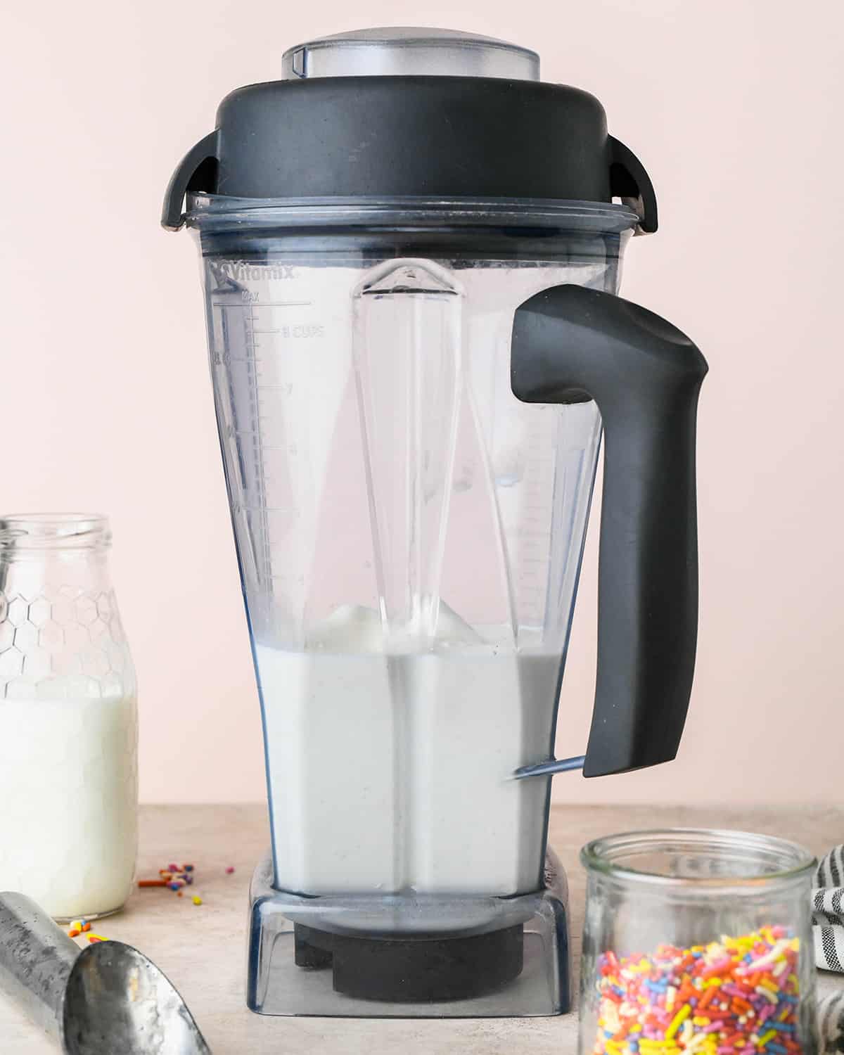 Vanilla Milkshake in a vitamix blender