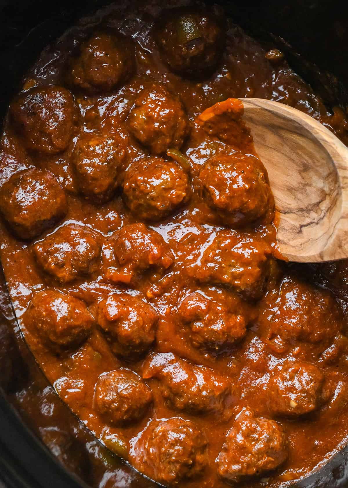 BBQ Meatballs in a crockpot