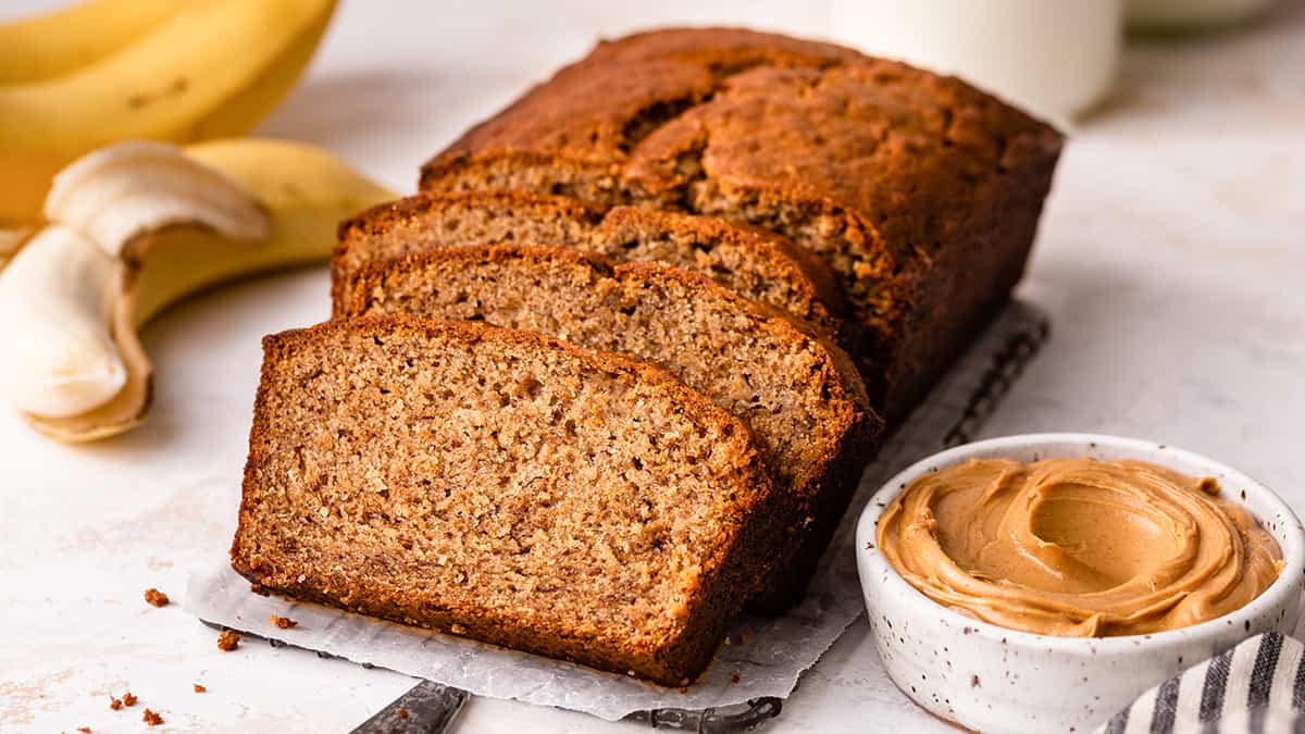 Peanut Butter Banana Bread - JoyFoodSunshine