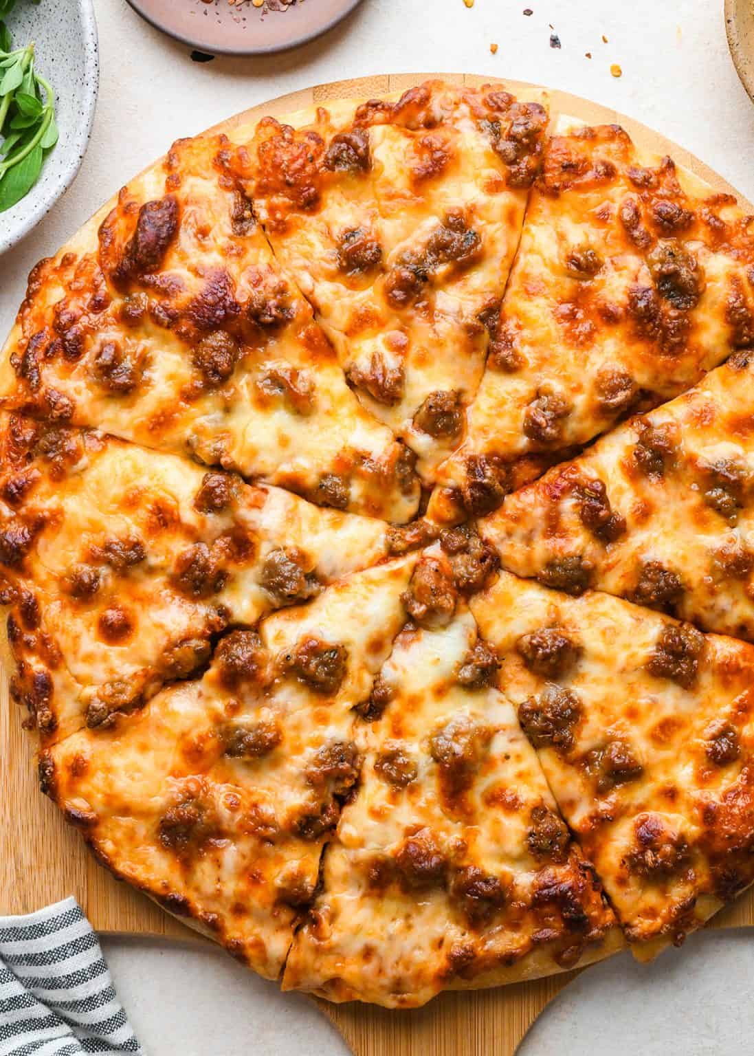Sausage Pizza JoyFoodSunshine