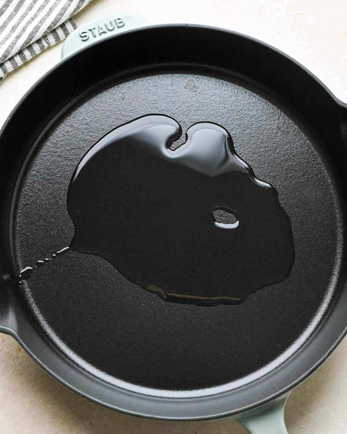 olive oil in a skillet