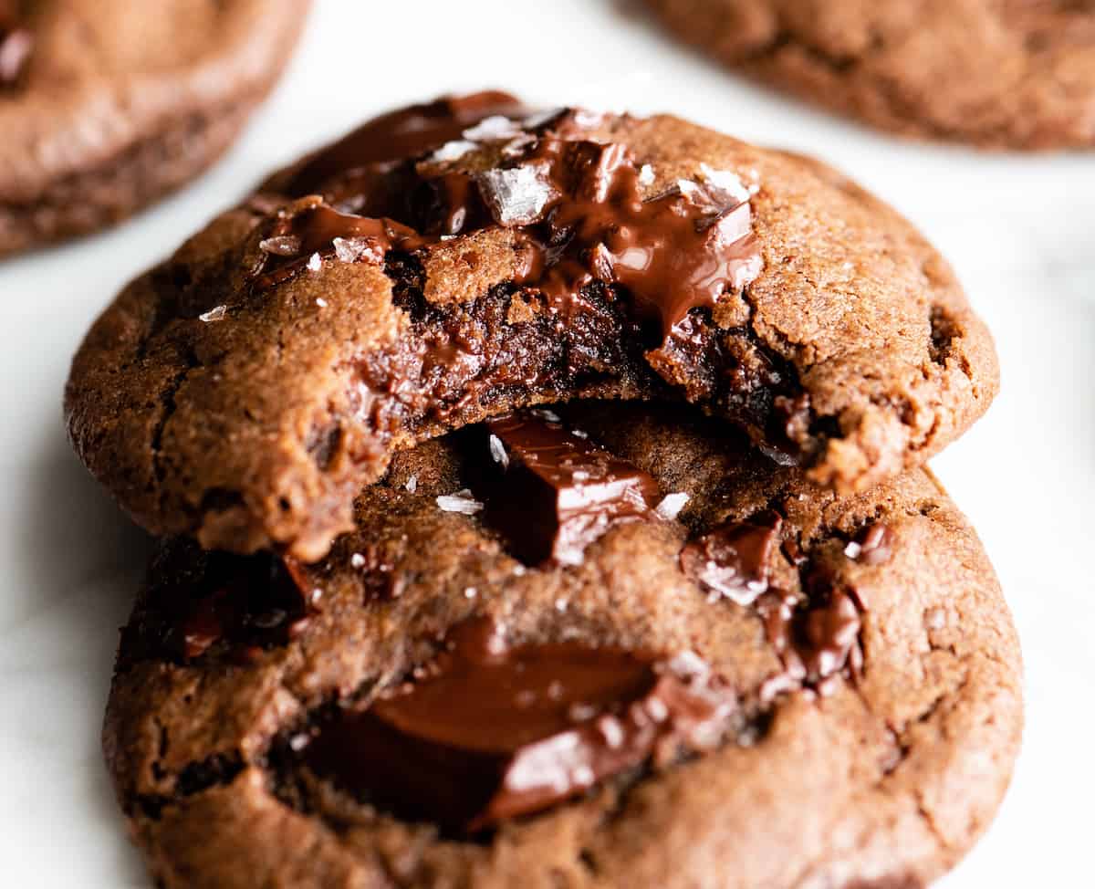 Best Christmas Cookies - double chocolate cookies