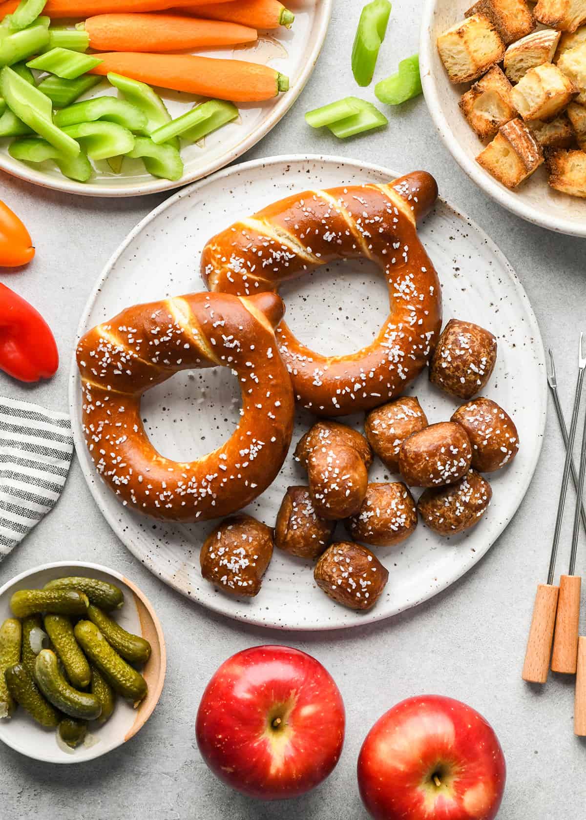 Cheese Fondue dippers 