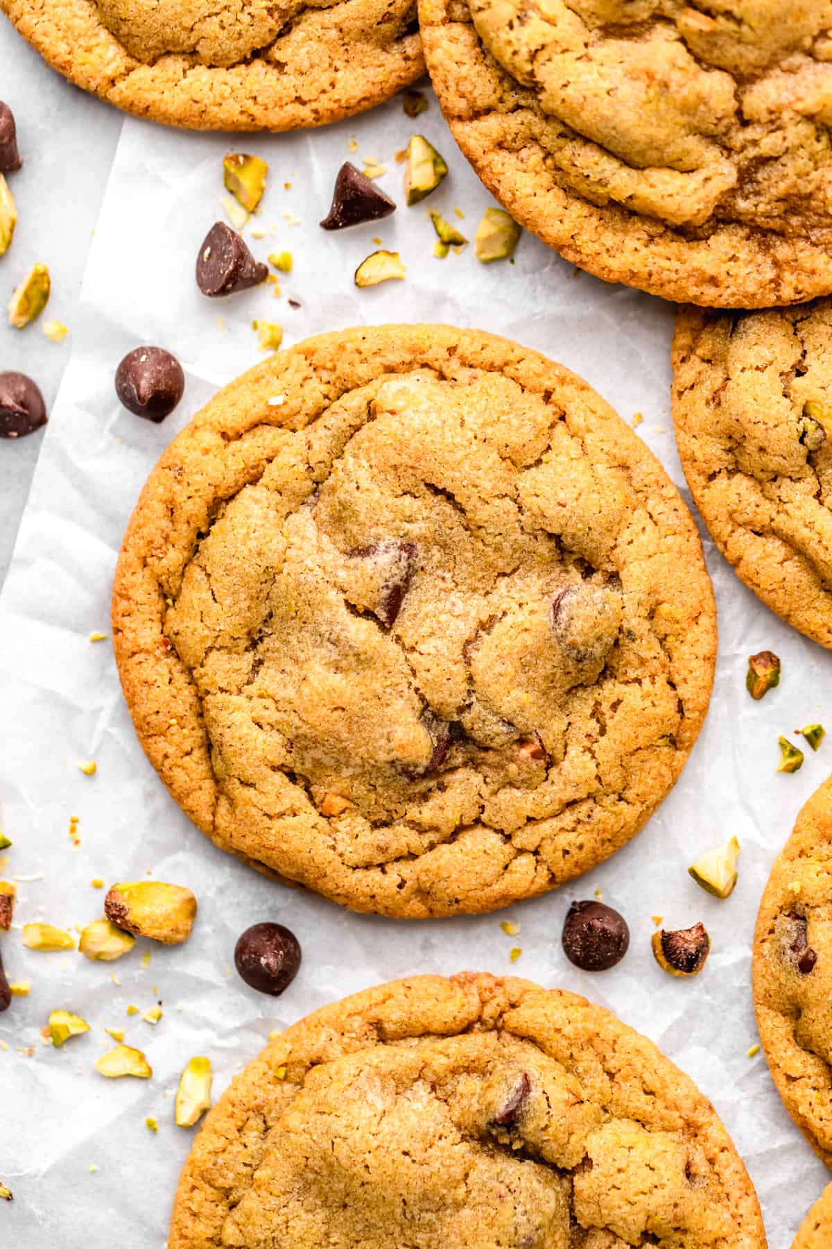 overhead photo of 5 Pistachio Cookies