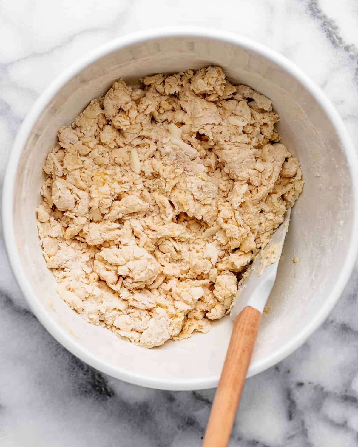 Buttermilk Scones batter after mixing in wet ingredients