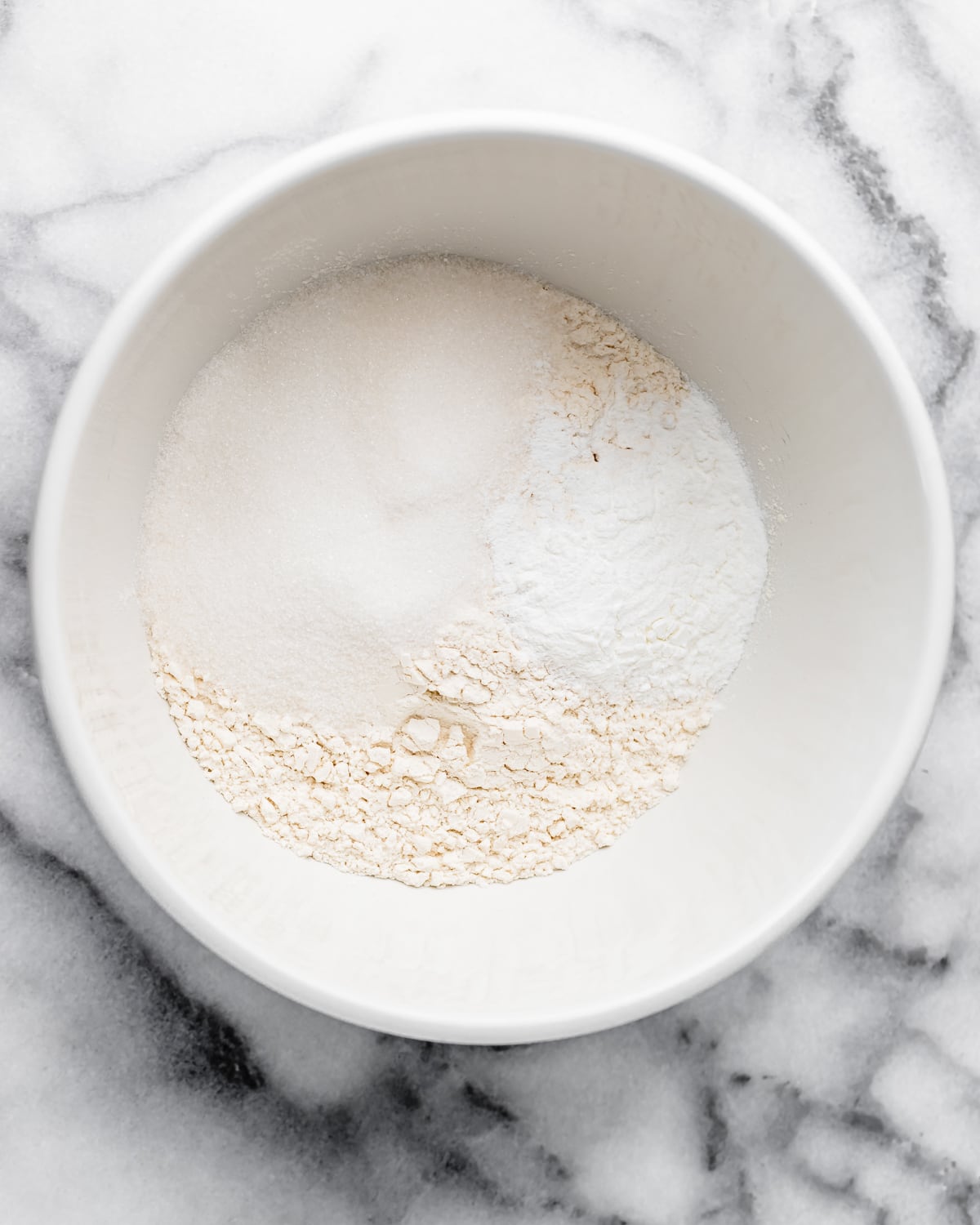 dry ingredients for Buttermilk Scones in a bowl before mixing