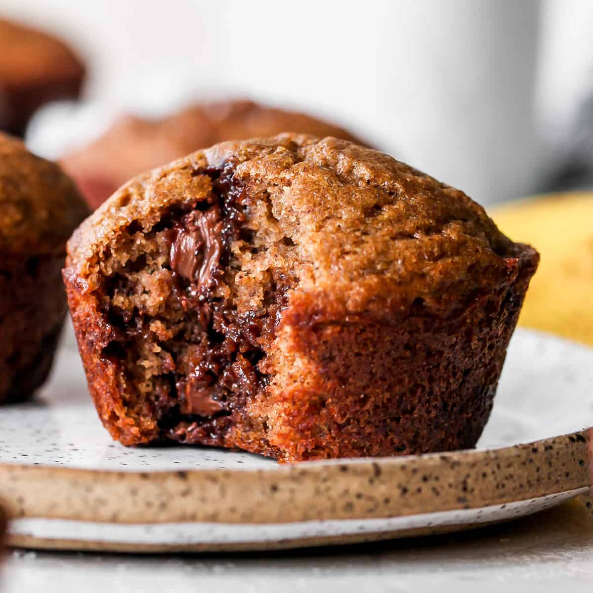 Healthy Breakfast Ideas - healthy banana muffins