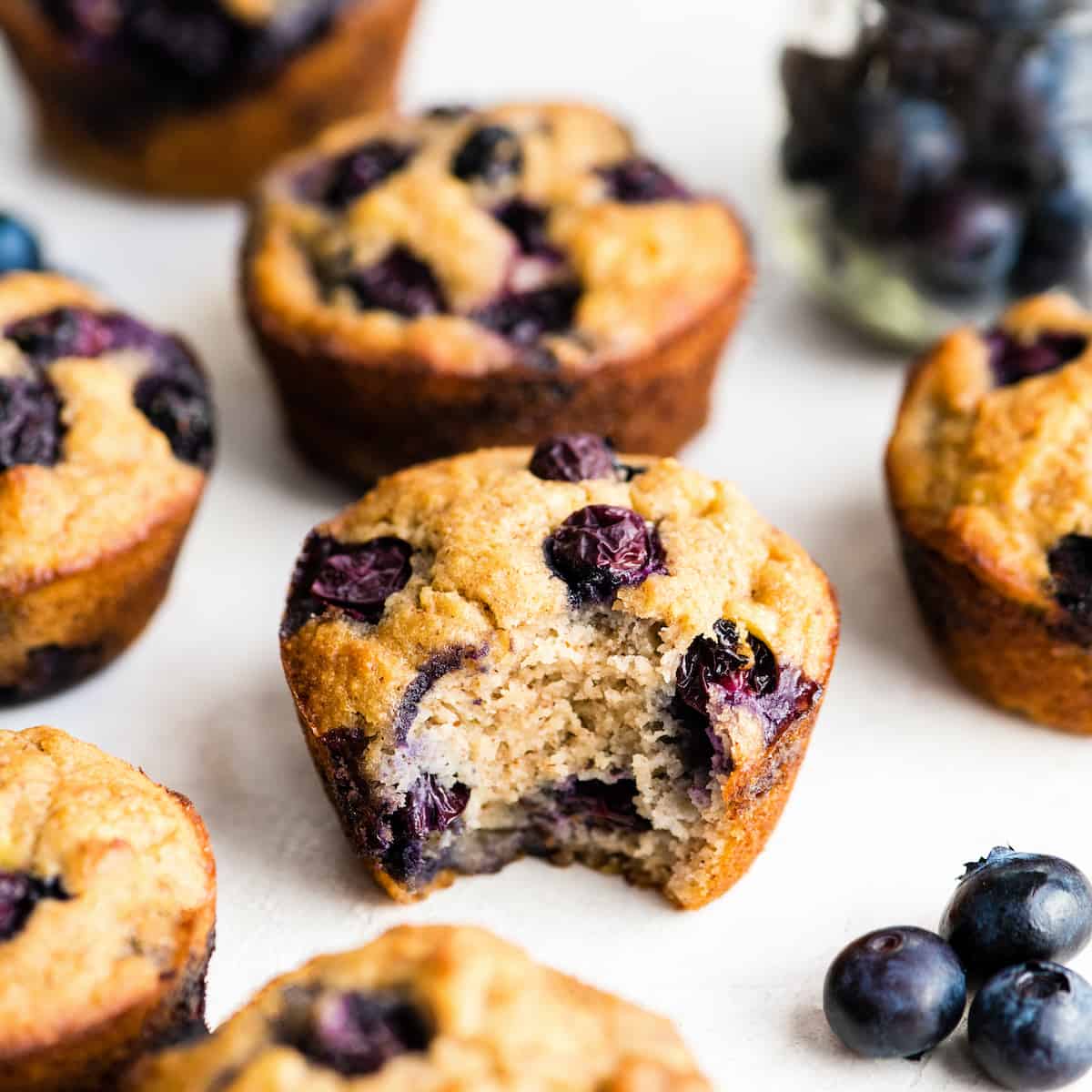 Healthy Breakfast recipes - paleo blueberry muffins