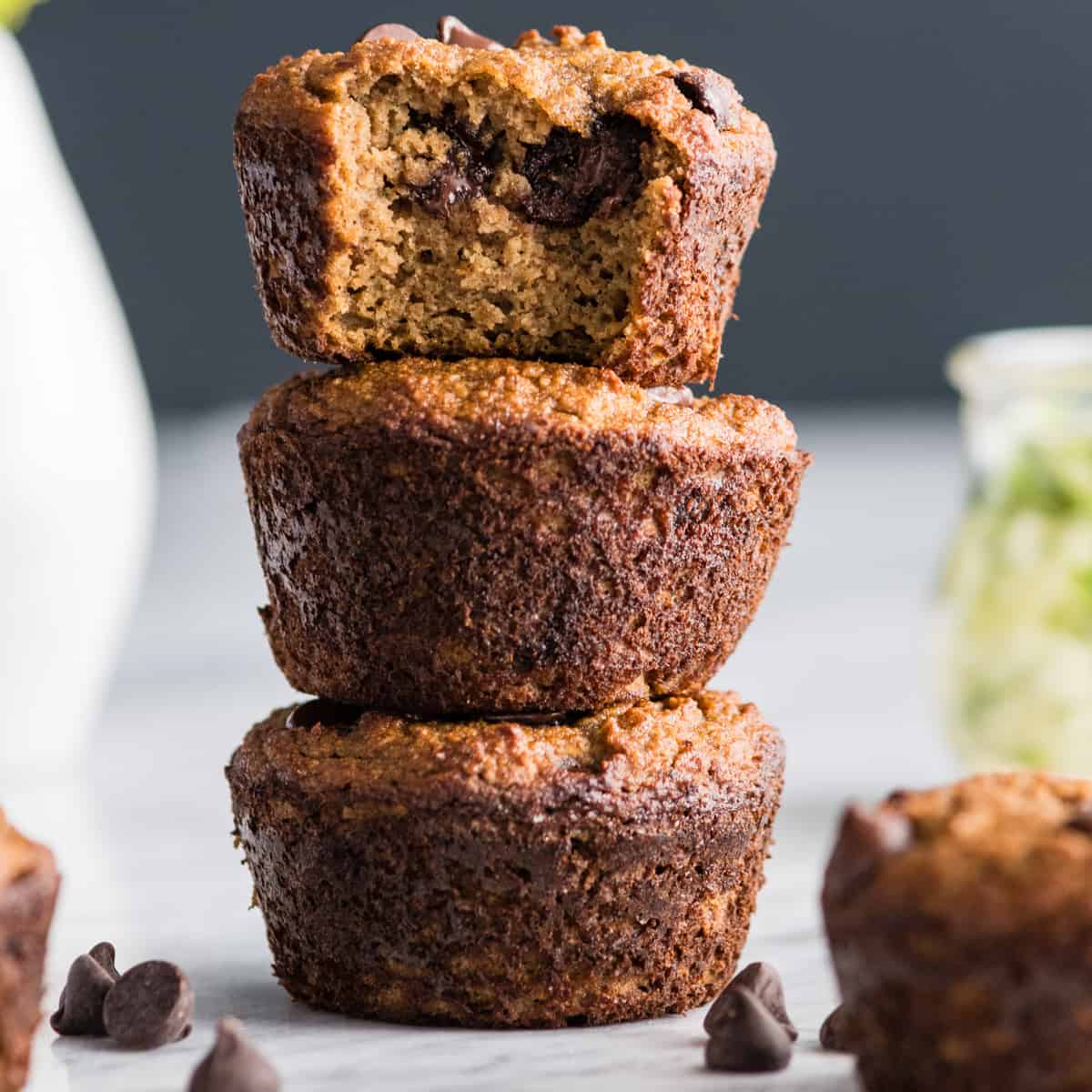 Healthy Breakfast recipes - paleo zucchini muffins