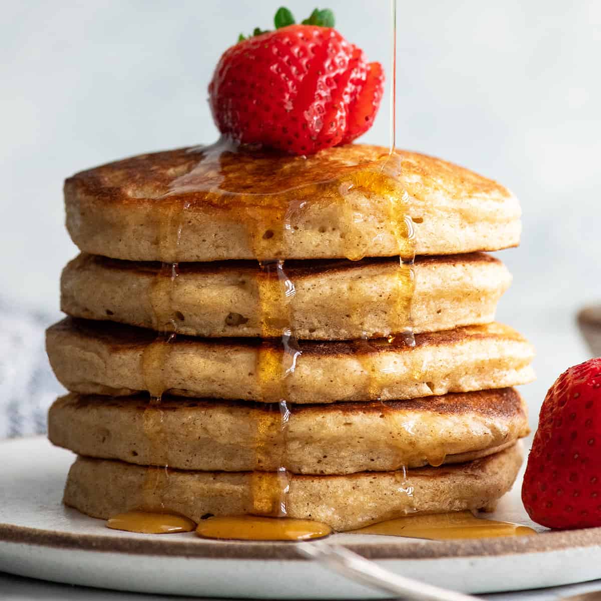 Healthy Breakfast Recipes whole wheat pancakes