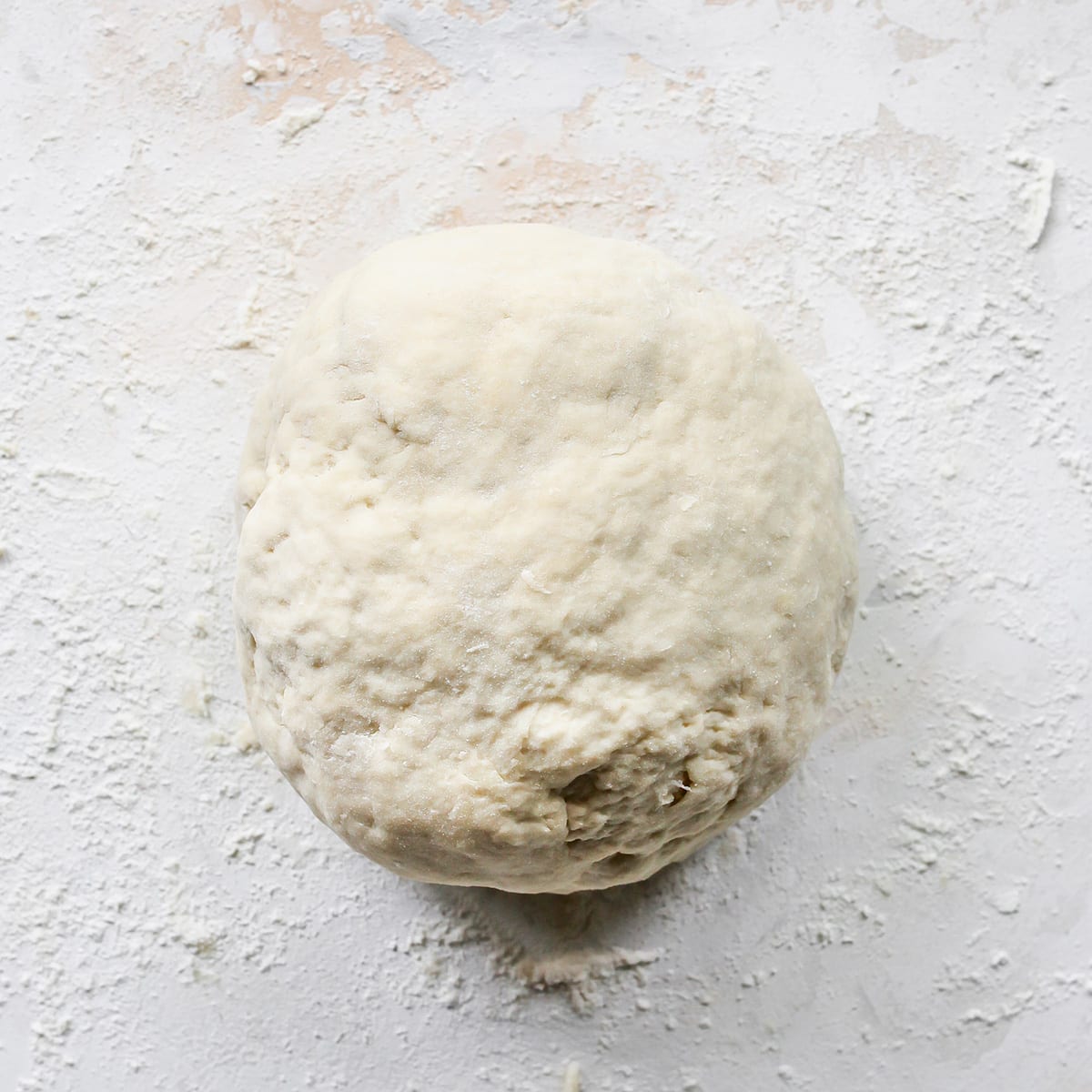 How to Make Naan Bread, dough kneaded into a round ball