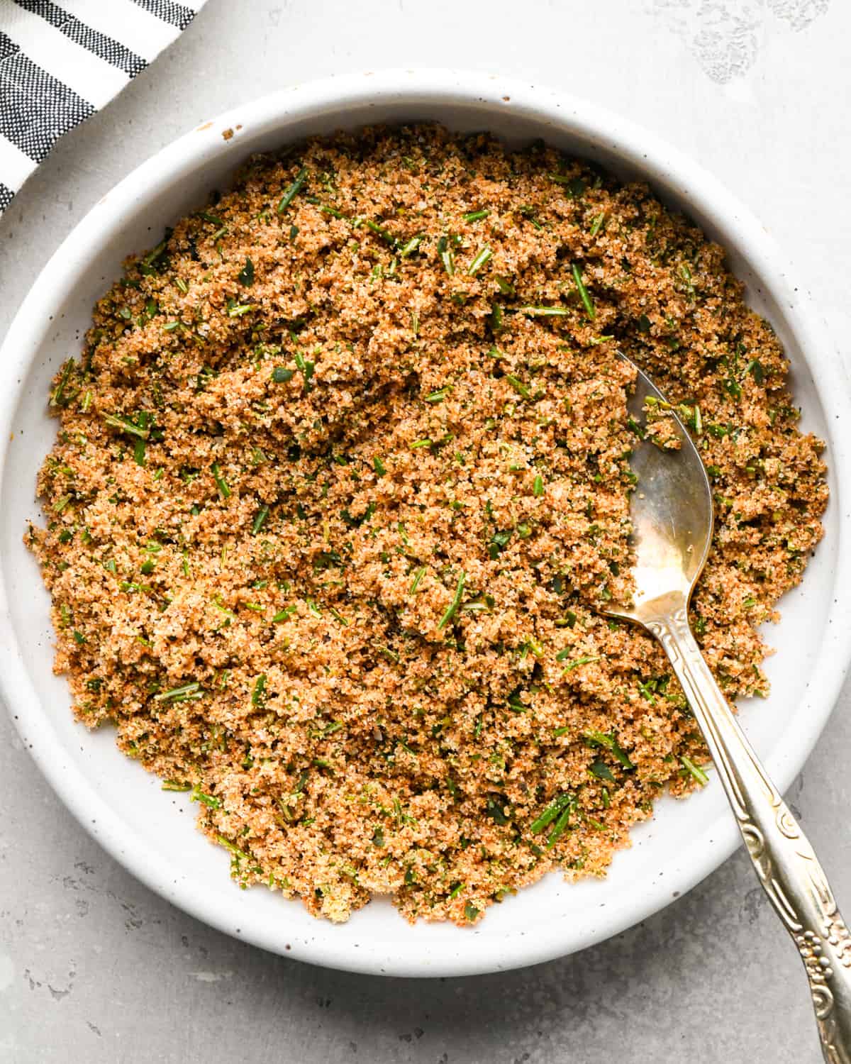 Slow Cooker Turkey Breast rub in a bowl with a spoon