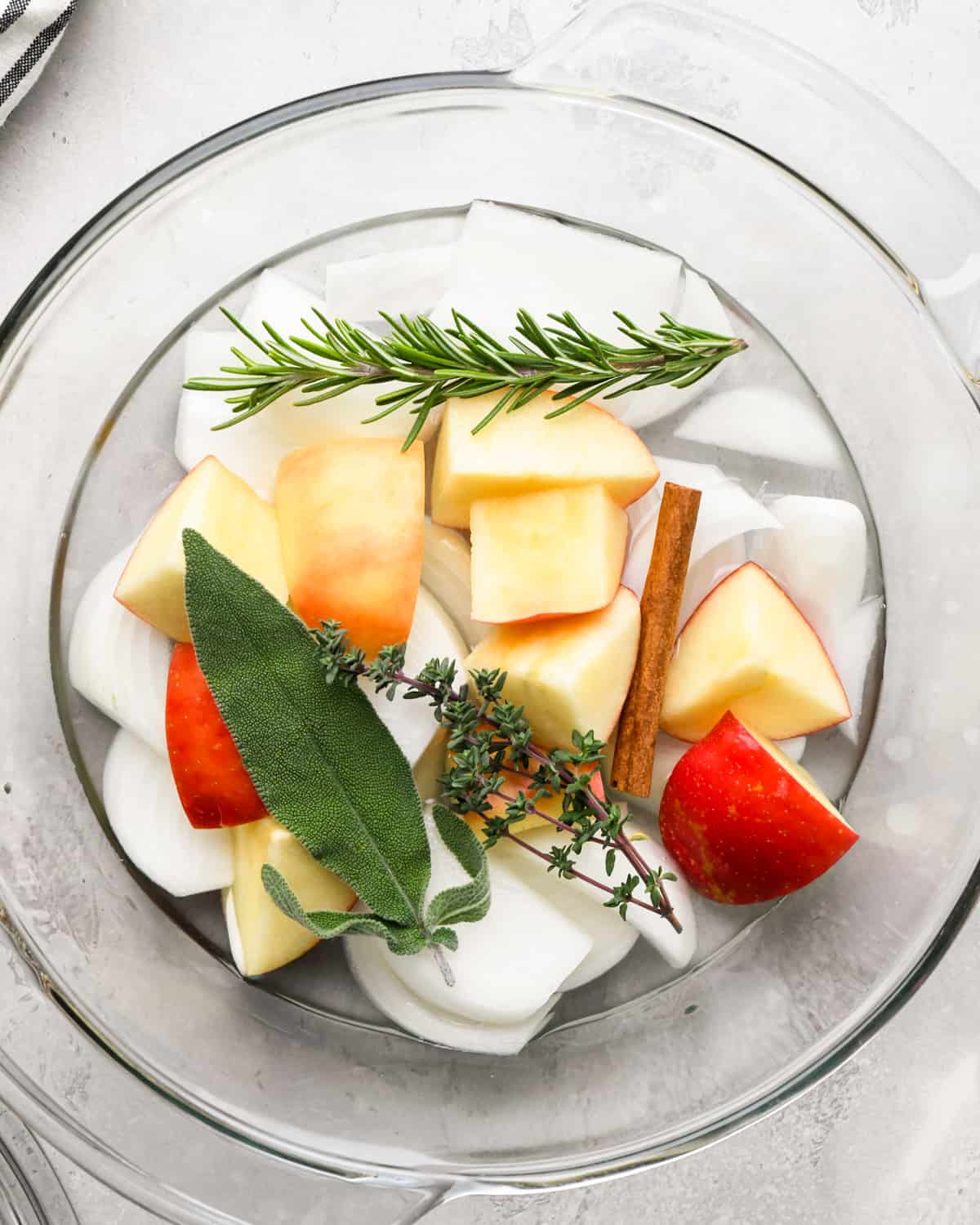 Slow Cooker Turkey Breast aromatics before cooking