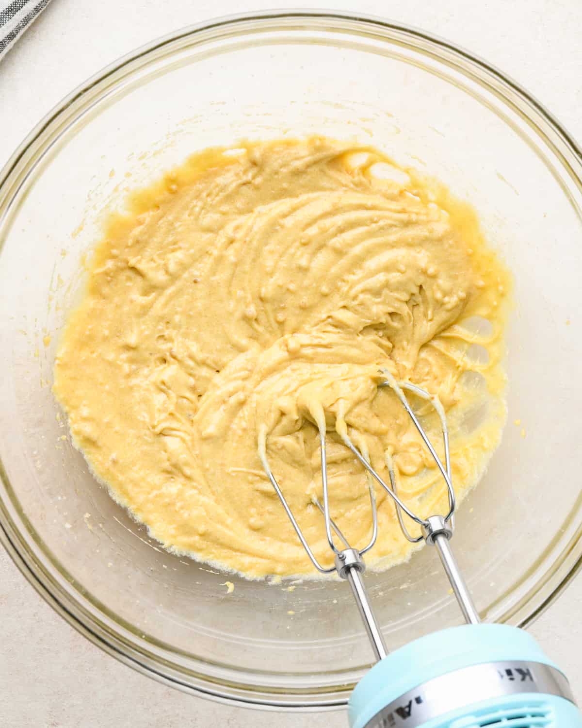 how to make almond flour cookies - after beating in egg and vanilla