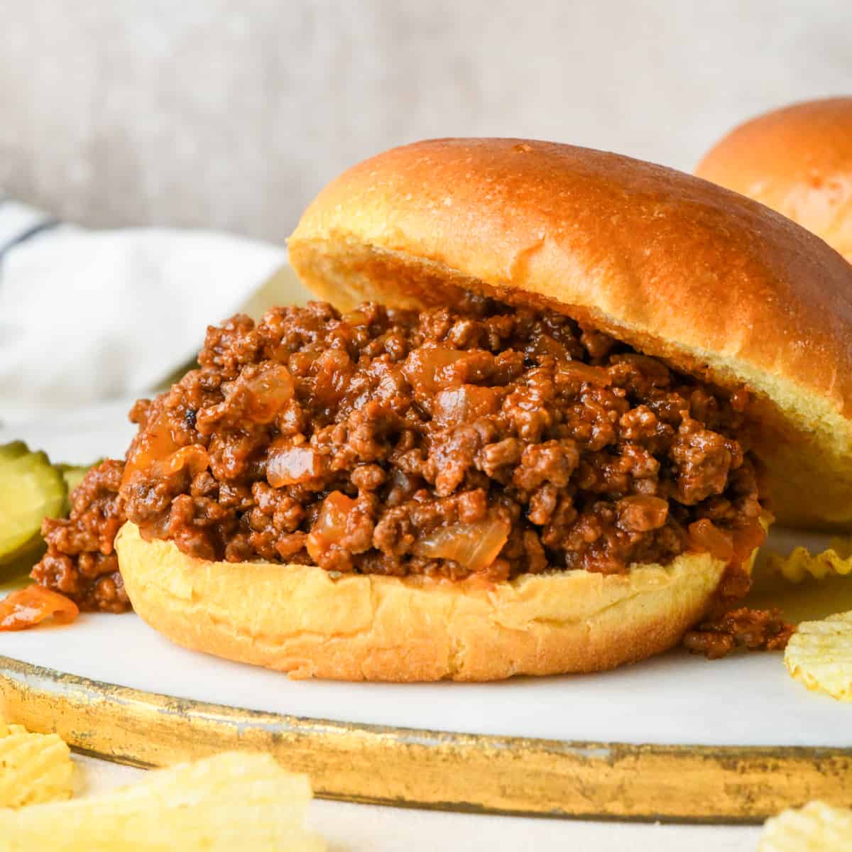 Sloppy Joes on a bun