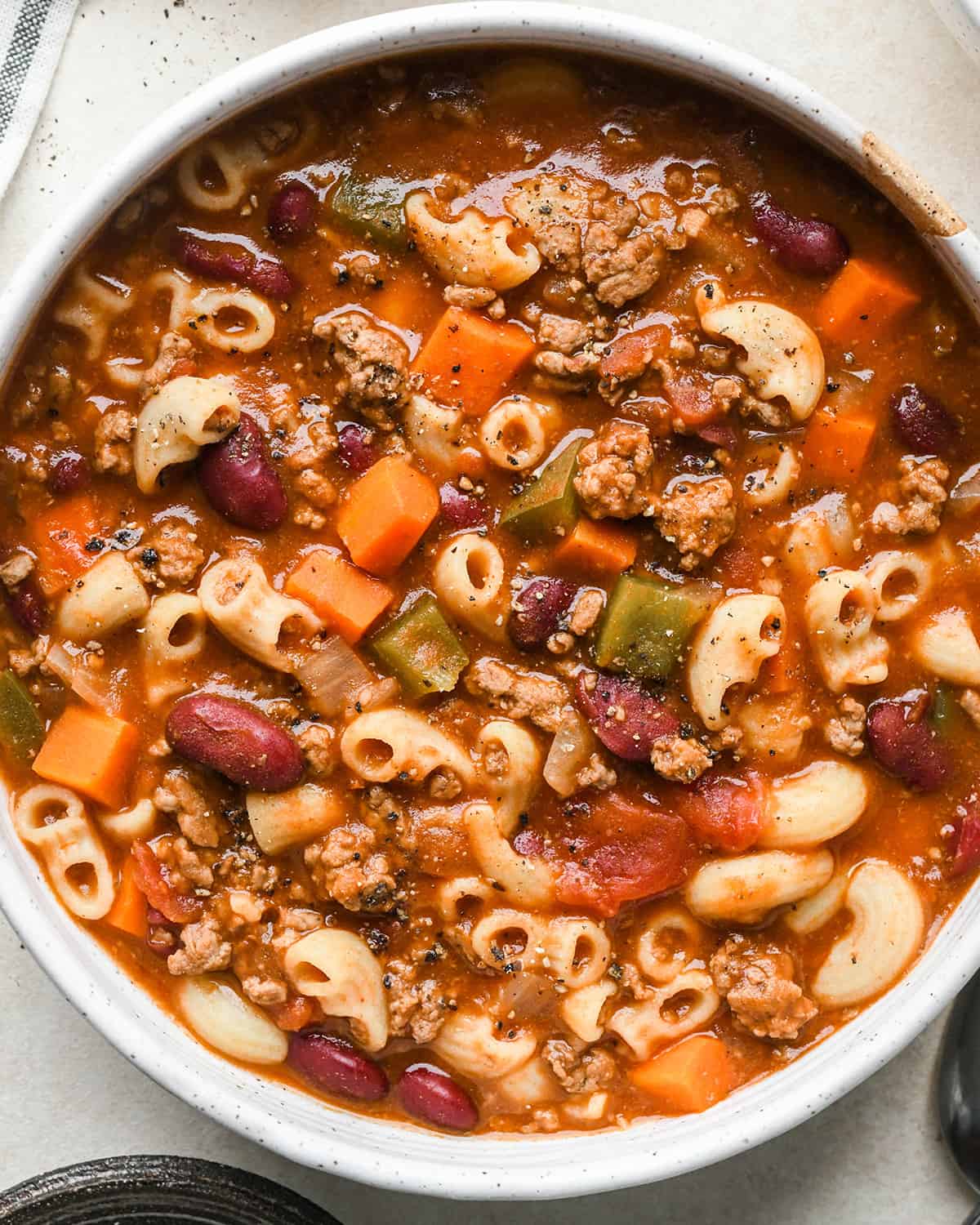 a bowl of Hamburger Soup