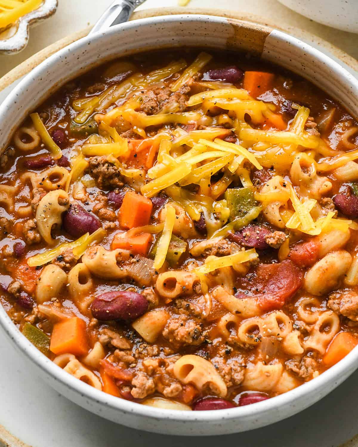 Hamburger Soup in a bowl