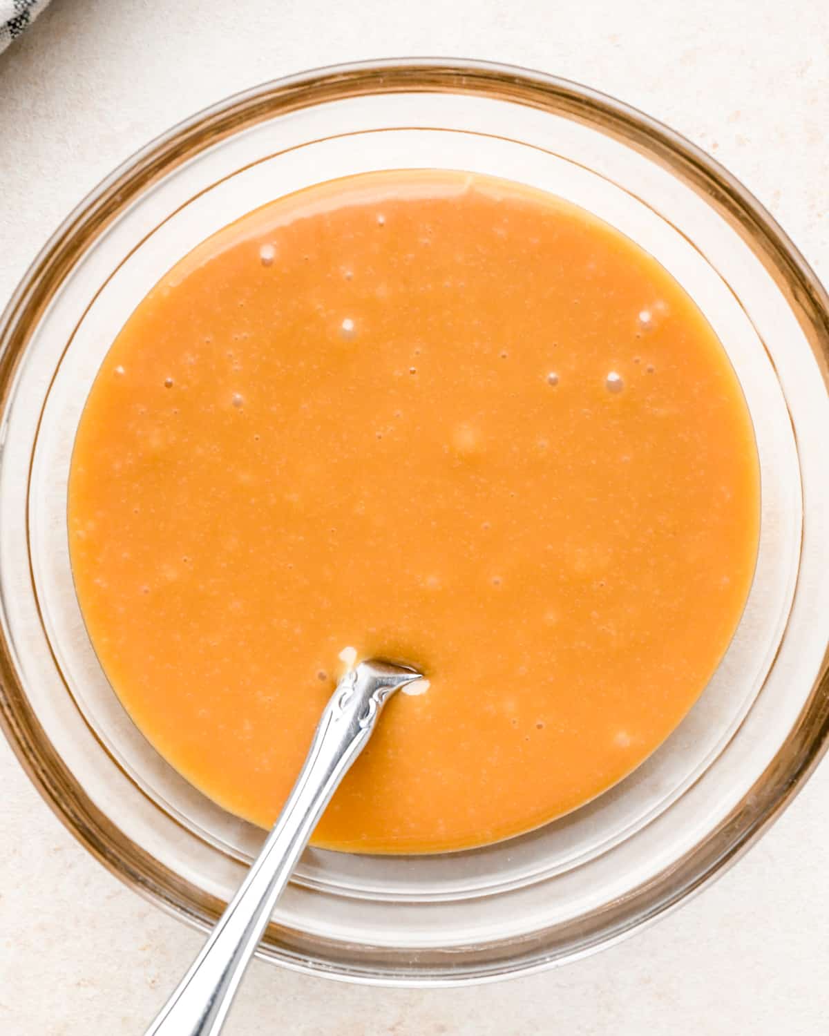 making caramel filling for Caramel Cookie Bars