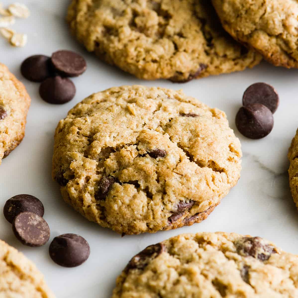 4 lactation cookies with chocolate chips