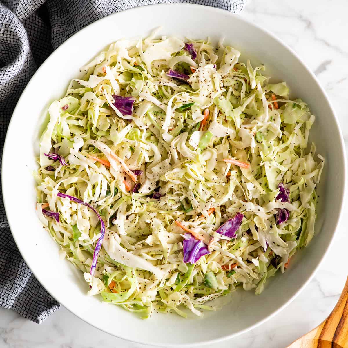 Best Homemade Coleslaw Recipe in a bowl