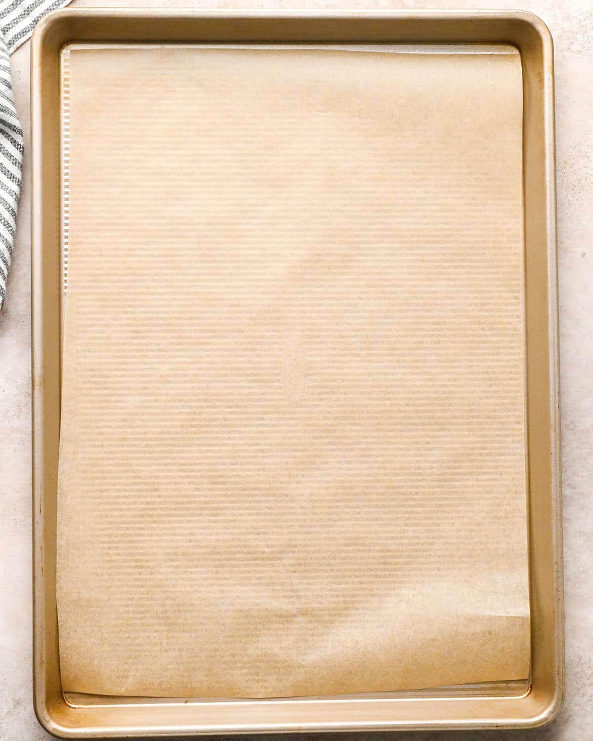 a baking sheet lined with parchment paper