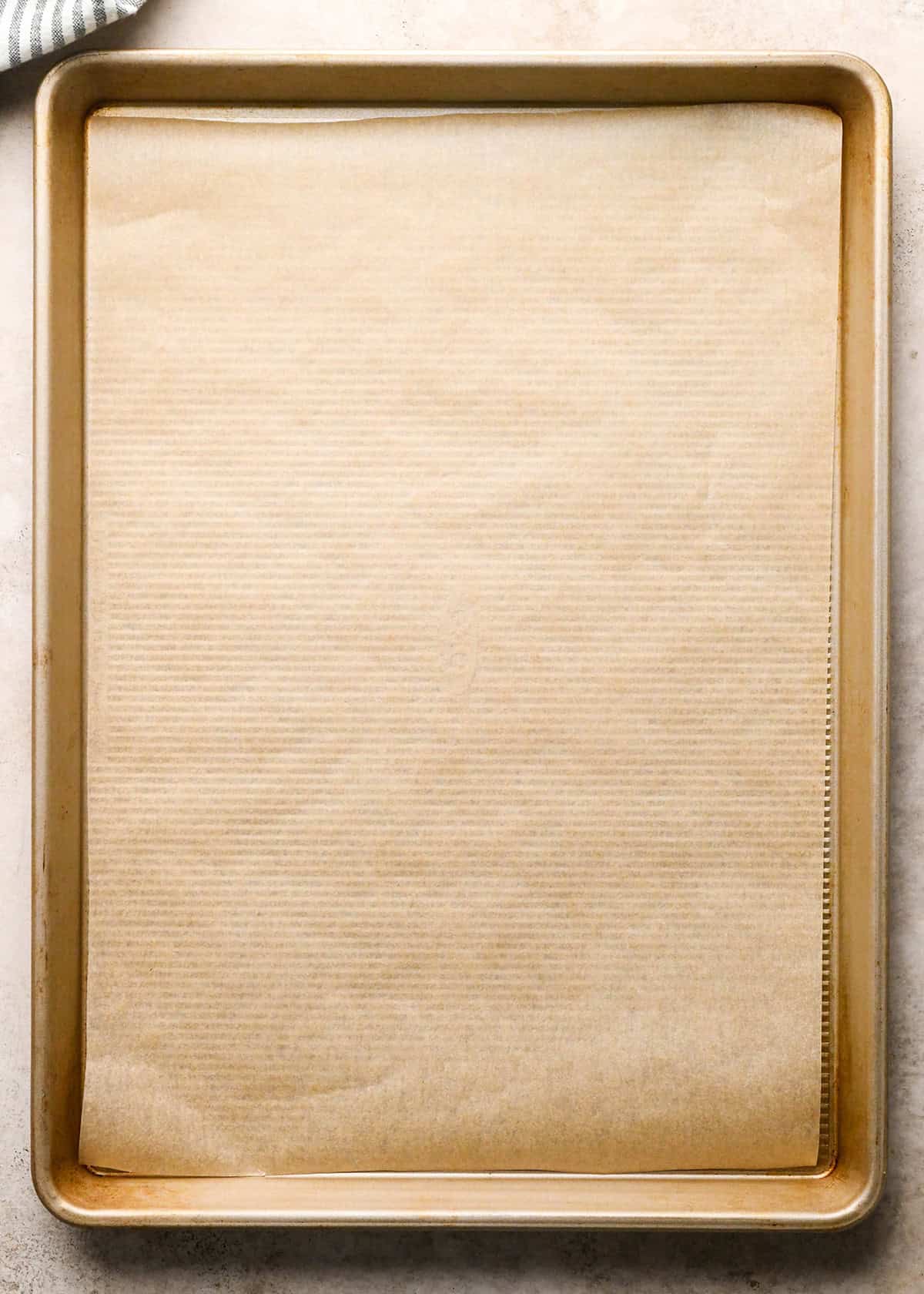 a baking sheet lined with parchment paper