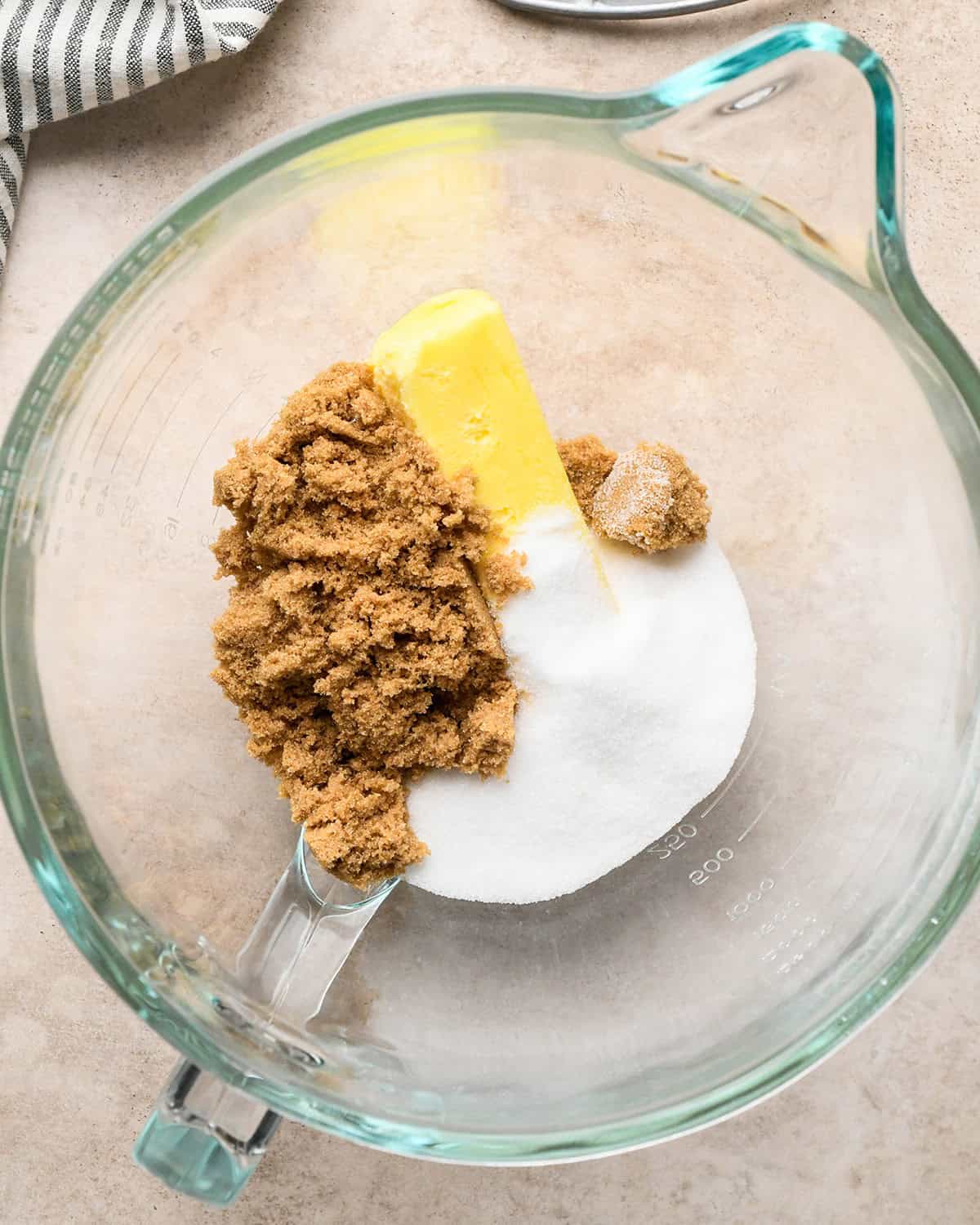 How to Make Iced Oatmeal Cookies - butter and sugars before beating