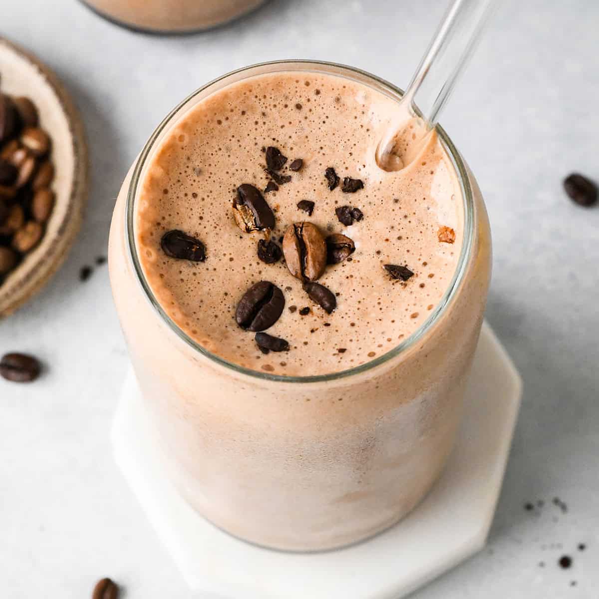 overhead photo of a Coffee Smoothie