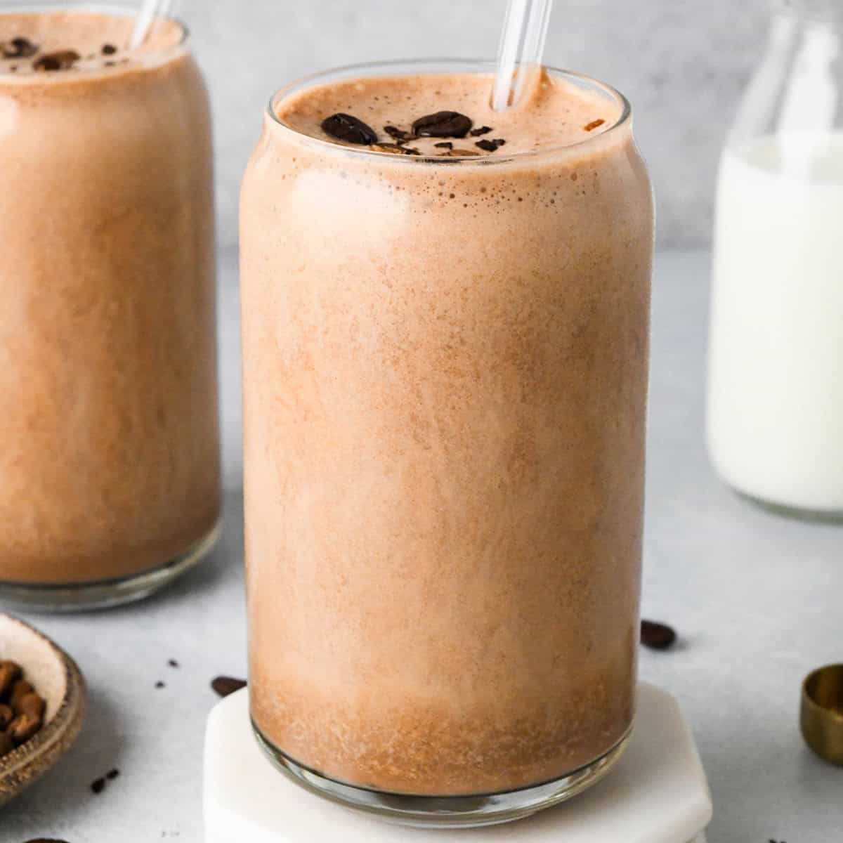 two glasses of Coffee Smoothie