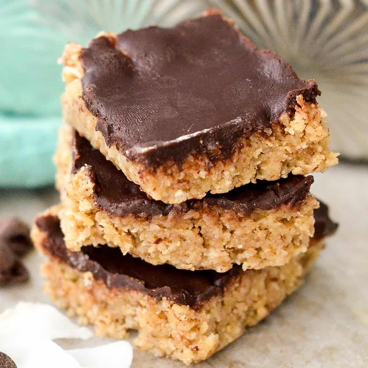 stack of 3 Coconut Almond Bars
