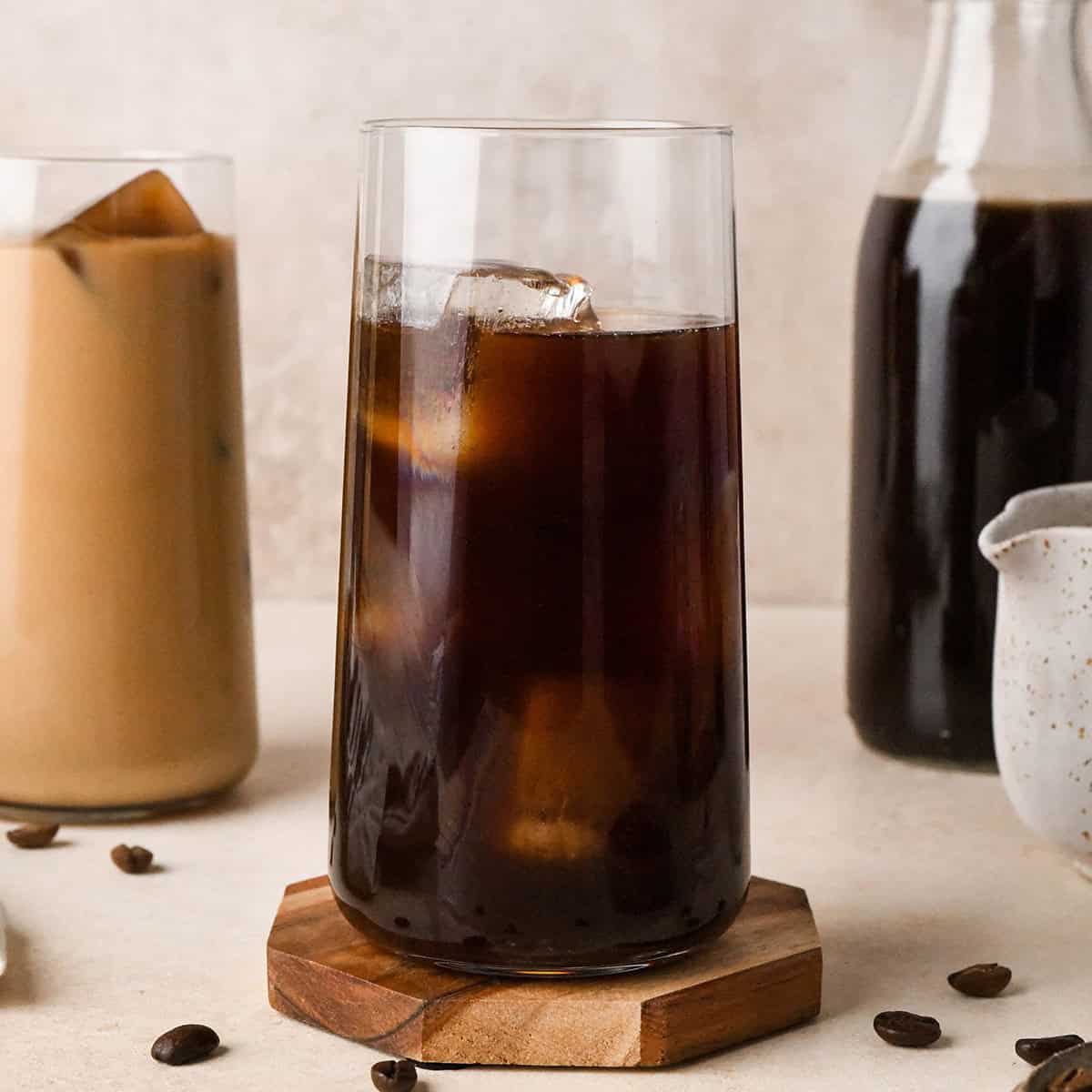Cold Brew Coffee in a glass with ice