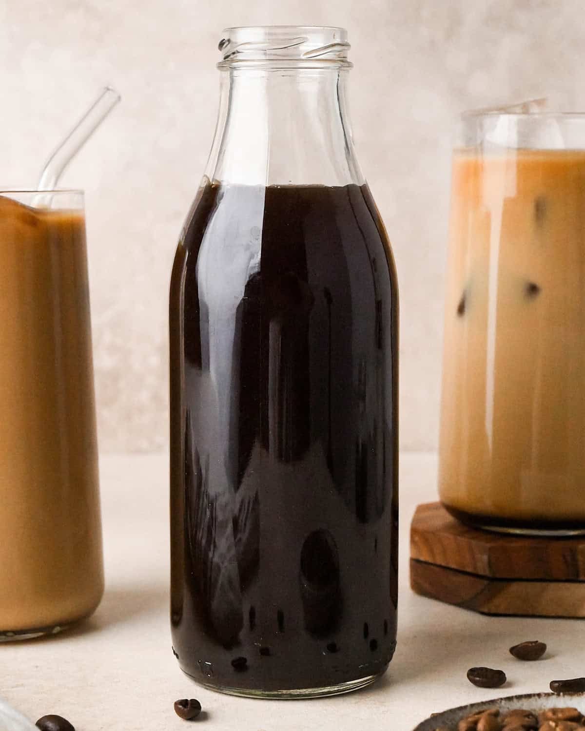 Cold Brew Coffee in a glass bottle
