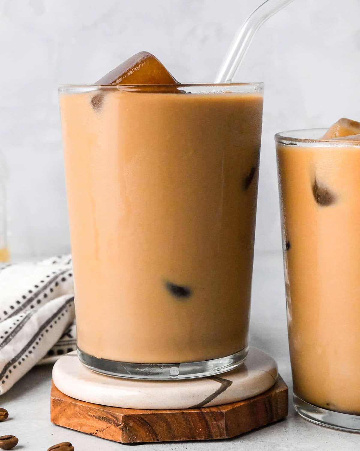iced coffee in a glass