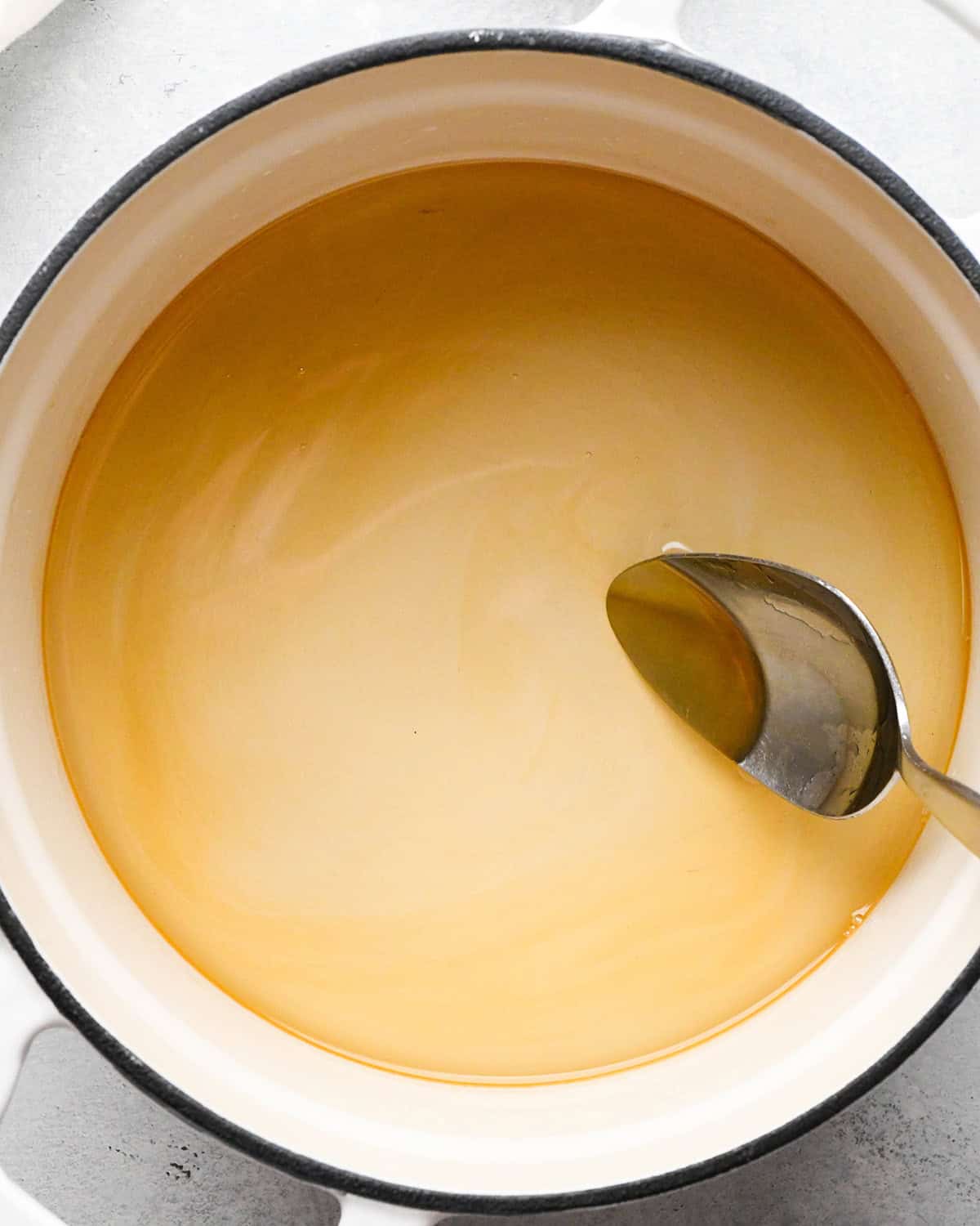 how to make Simple Syrup Recipe - after stirring in vanilla extract