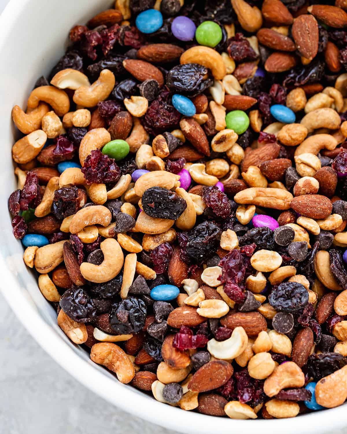 Homemade Trail Mix Recipe in a bowl
