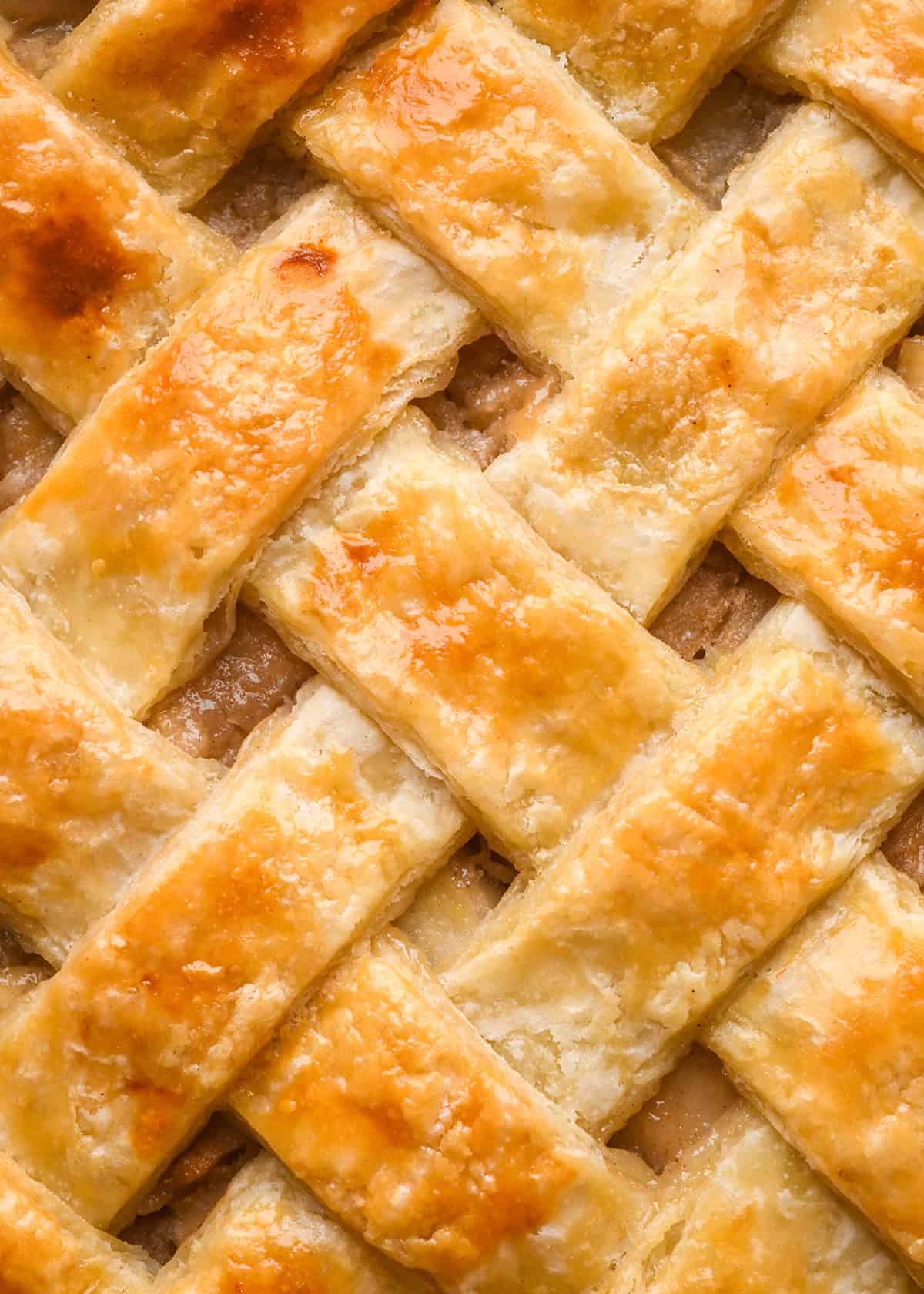 close up photo of a Lattice Pie Crust