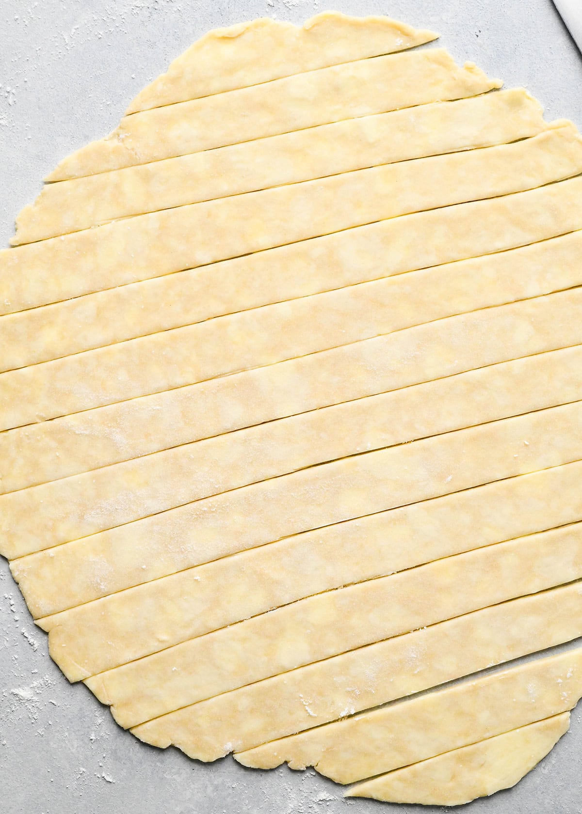 How to Make Pear Pie - forming the lattice crust
