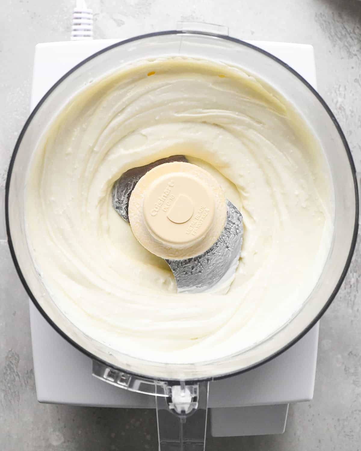 How to Make Whipped Goat Cheese - processed mixture