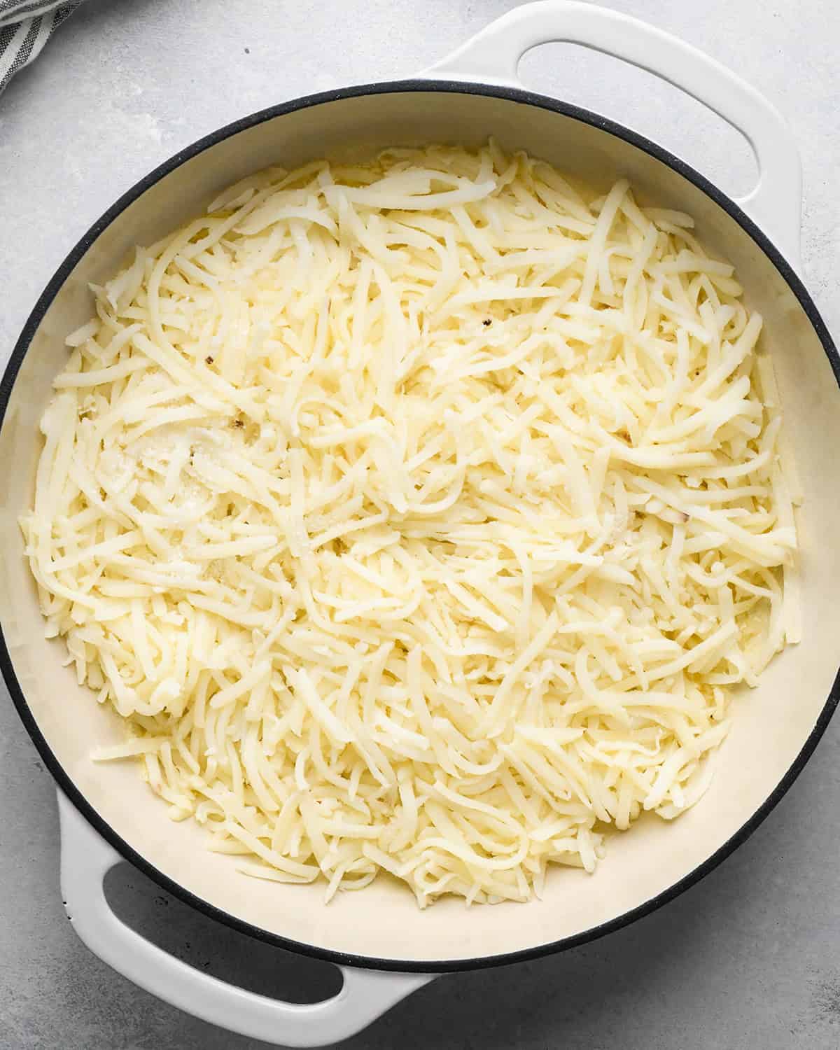 hash browns in a skillet