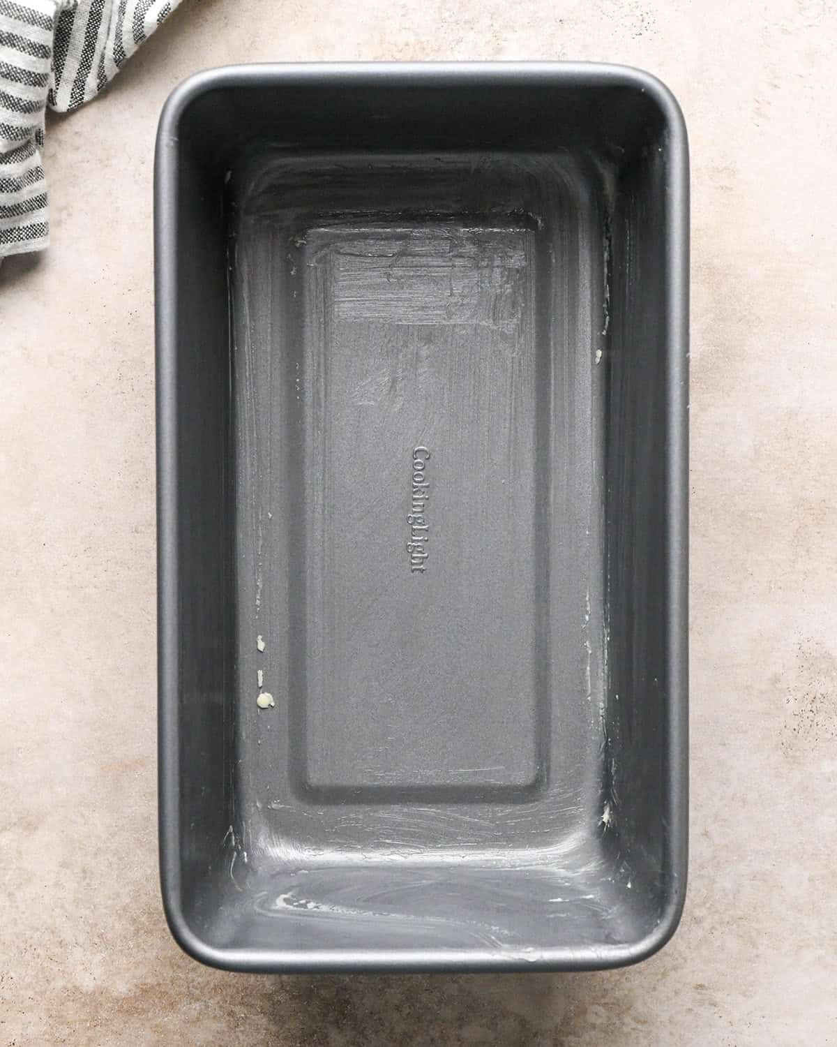 a greased 9x5" loaf pan