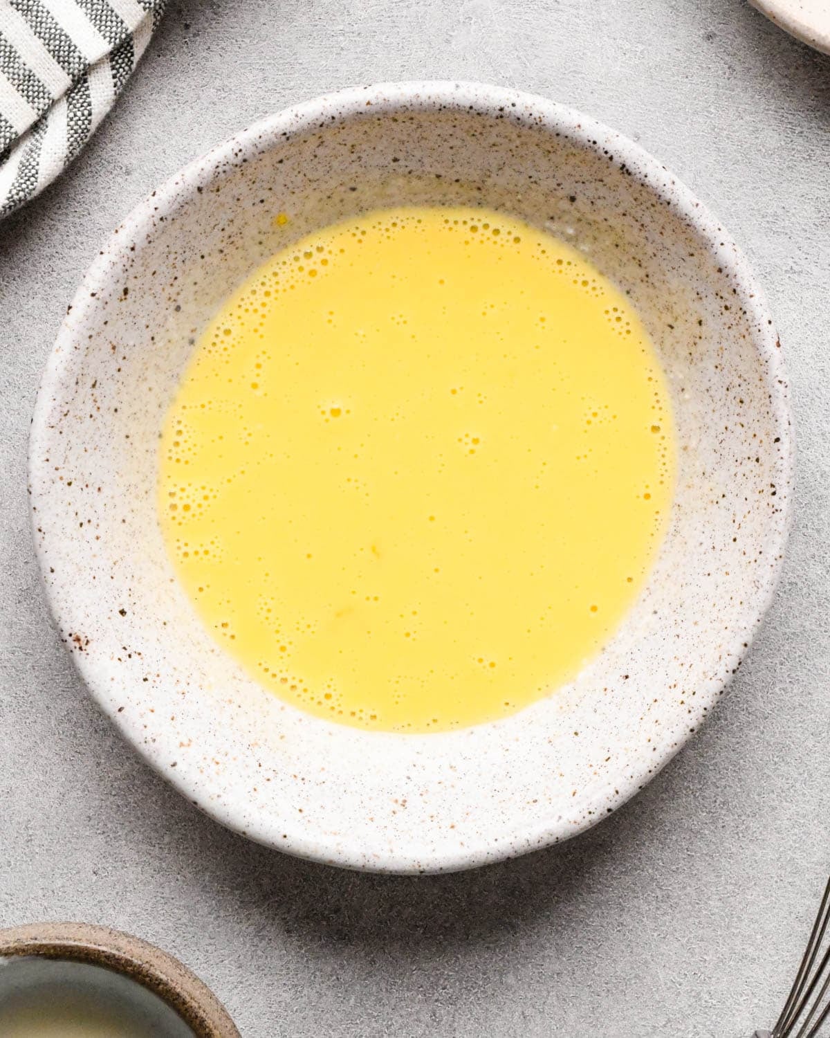 making homemade pop tarts - egg wash in a small bowl